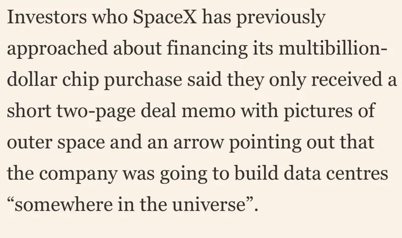 SpaceX busca financiación de 40.000 millones de dólares