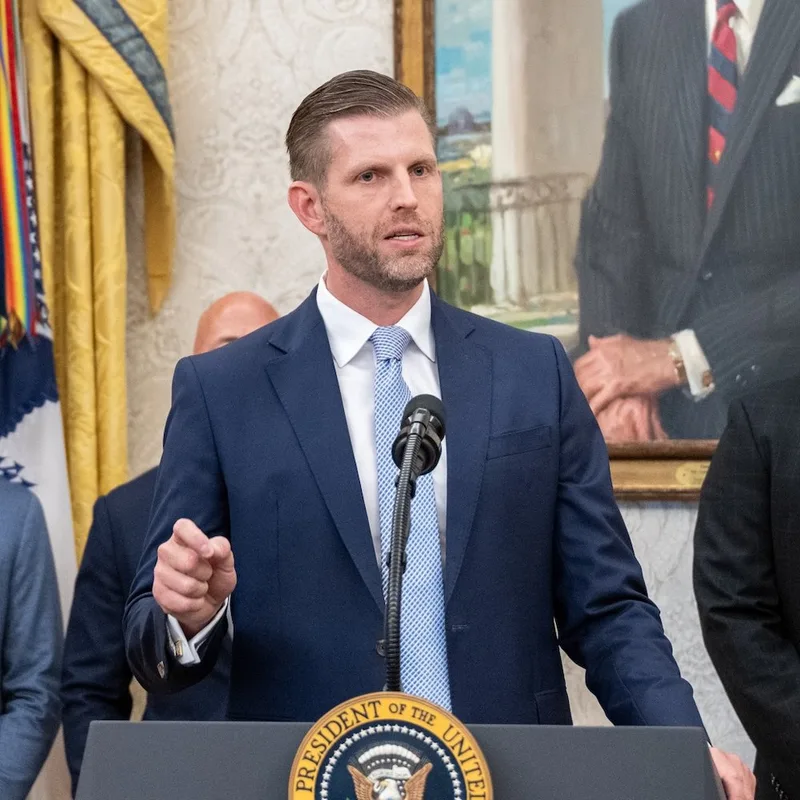 Eric Trump: "Las criptomonedas ganarán la carrera