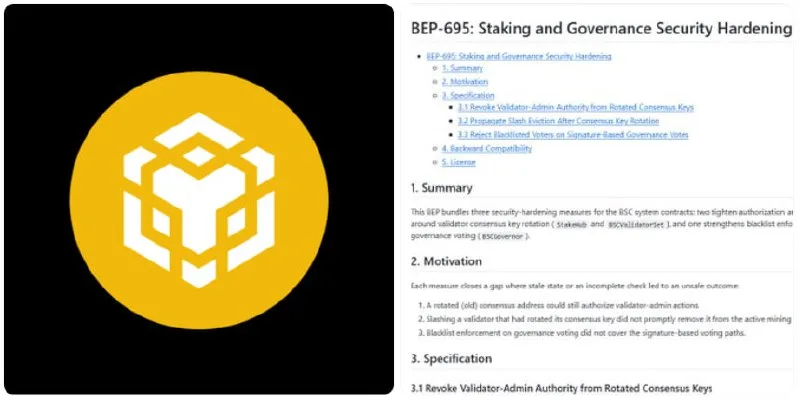 BNB Smart Chain activa hard fork Pasteur
