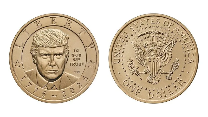 🇺🇸 La Casa de la Moneda de EE. UU. comenzará a acuñar una nueva moneda de oro de 1 dólar con la imagen del presidente…