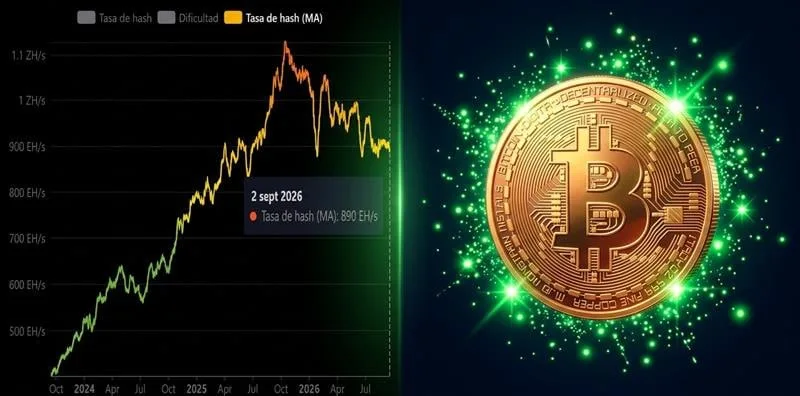 Hashrate de Bitcoin cae 19% por giro a la IA